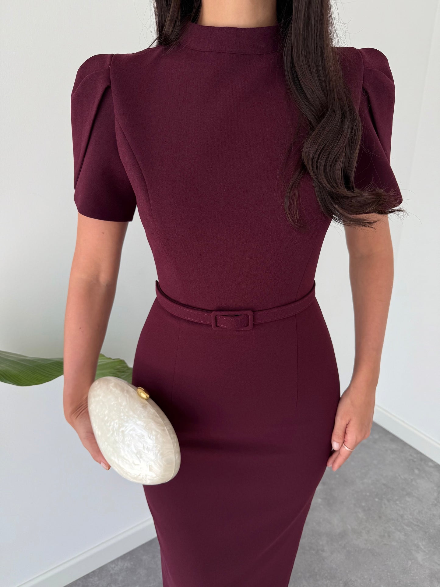 Aria Stand-Up Pencil Dress