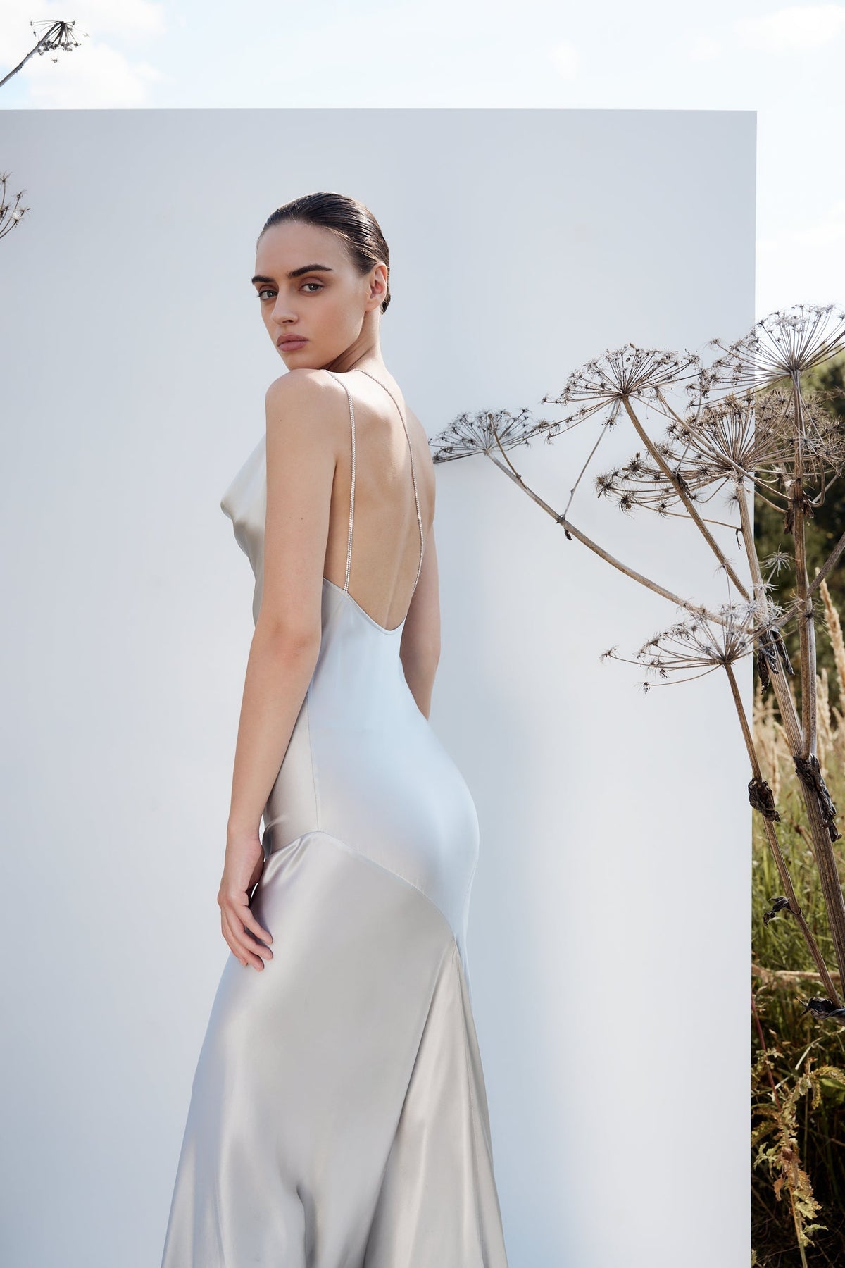 Silver Iris Dress