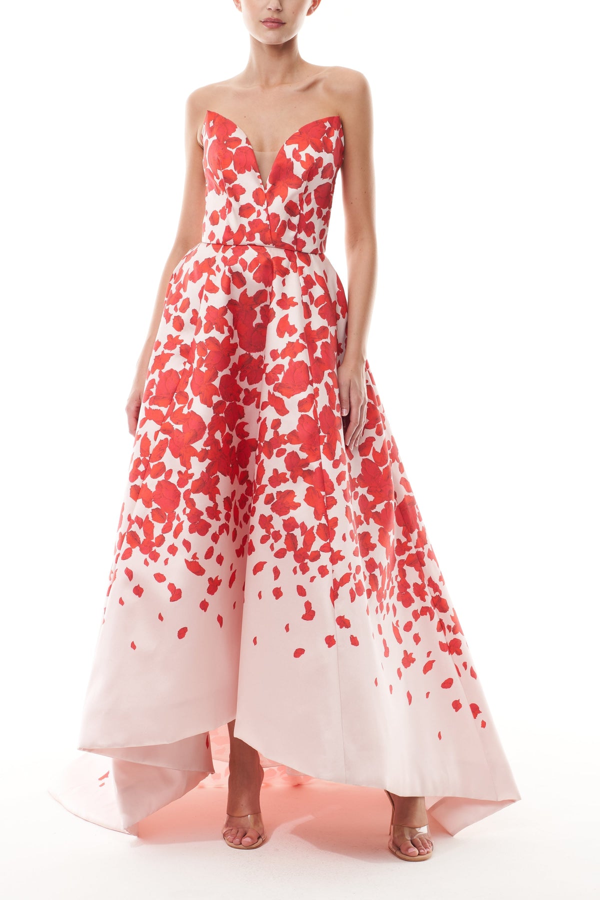 Rose Petal Strapless Dress