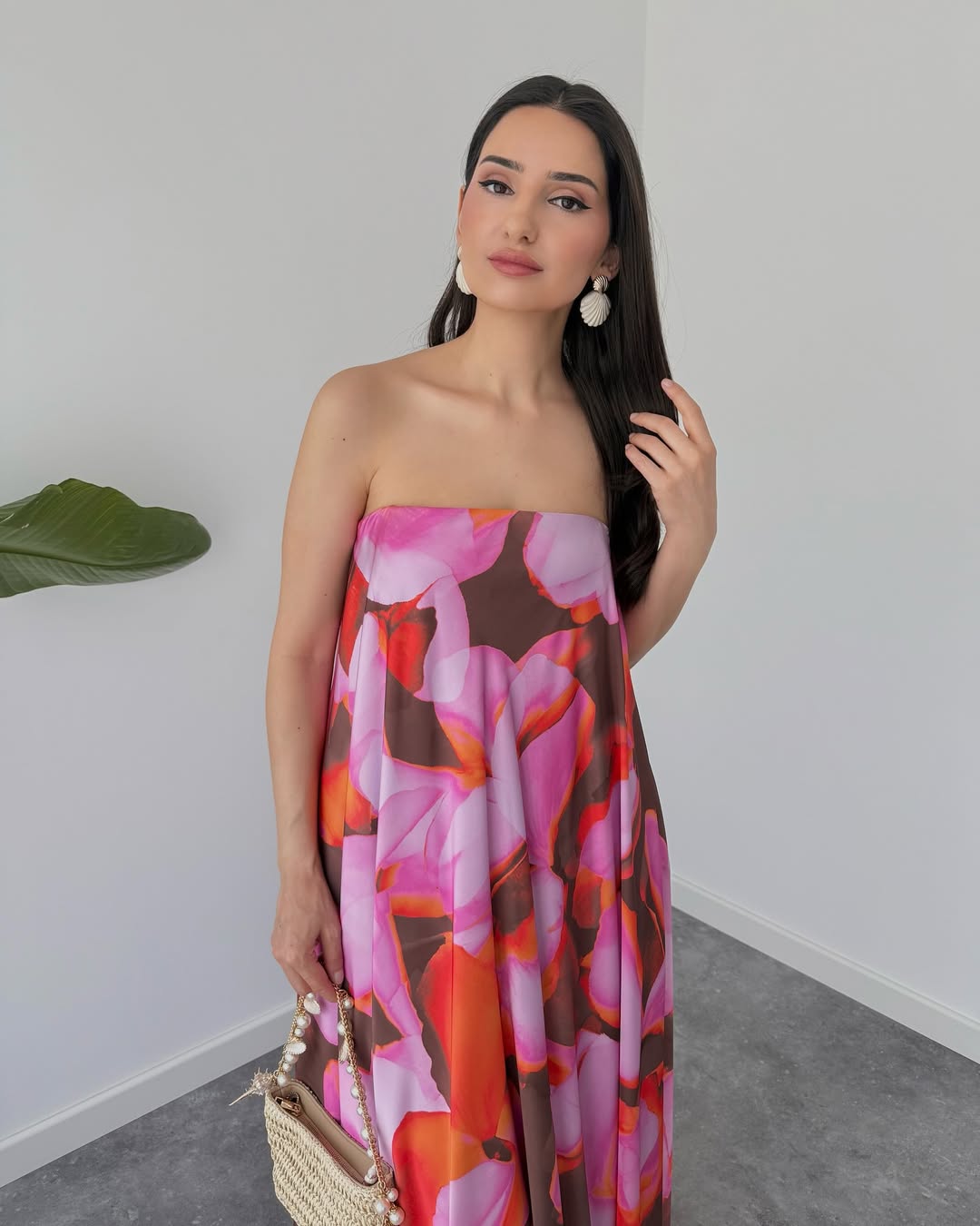 Petal Rush Strapless Maxi