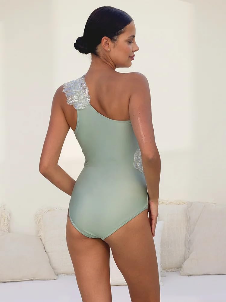 Ocean Bloom Sequin Swimsuit