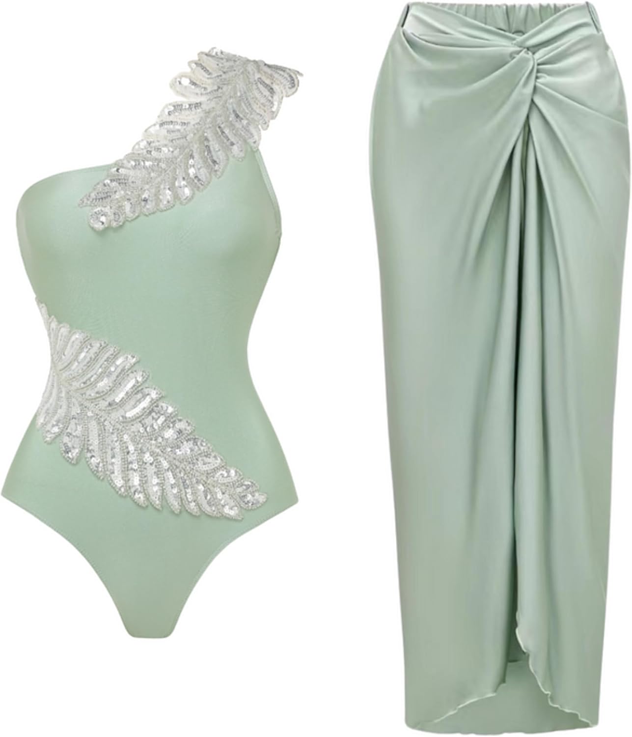 Ocean Bloom Sequin Swimsuit