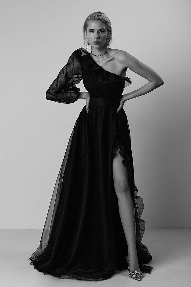 Eclipse One-Shoulder Gown