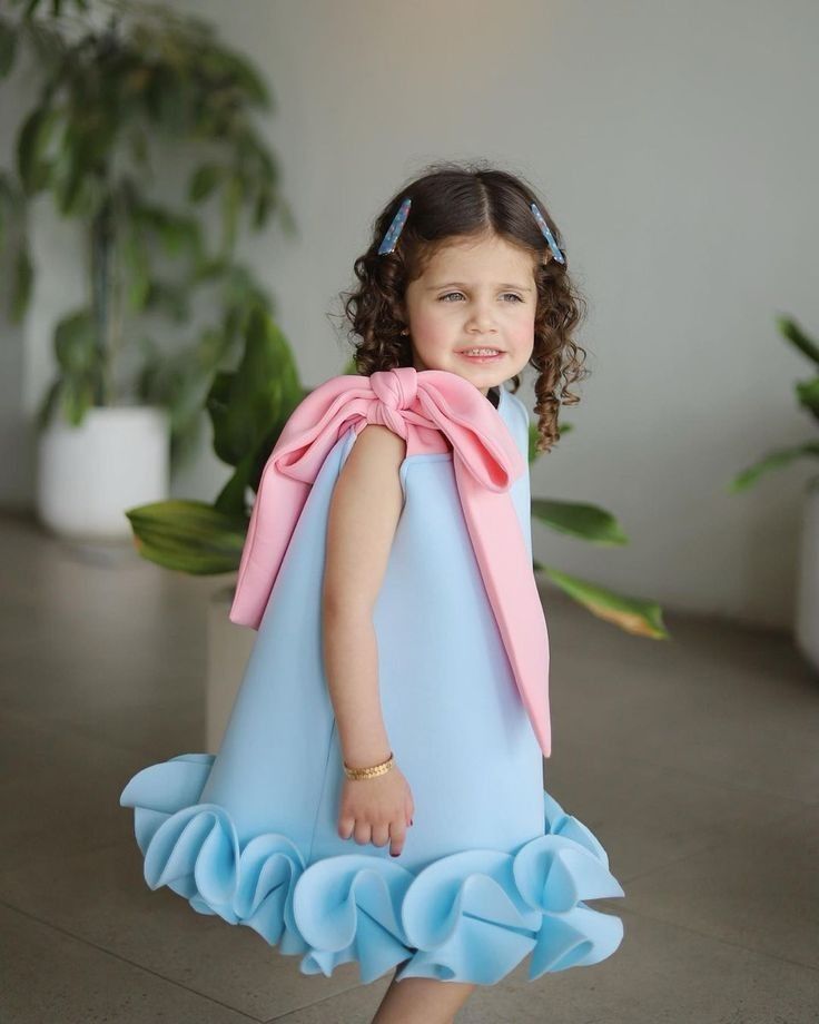 Bloom Bow & Ruffle Dress