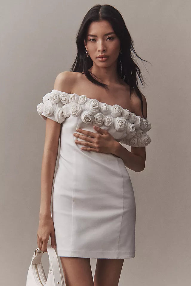 Rosette Mini Dress