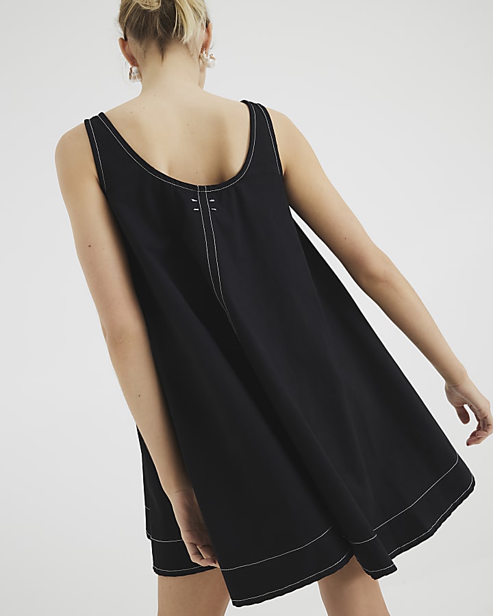 Swing Contrast Mini Dress