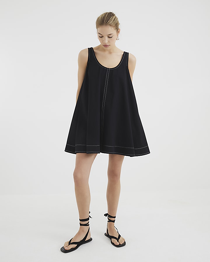 Swing Contrast Mini Dress