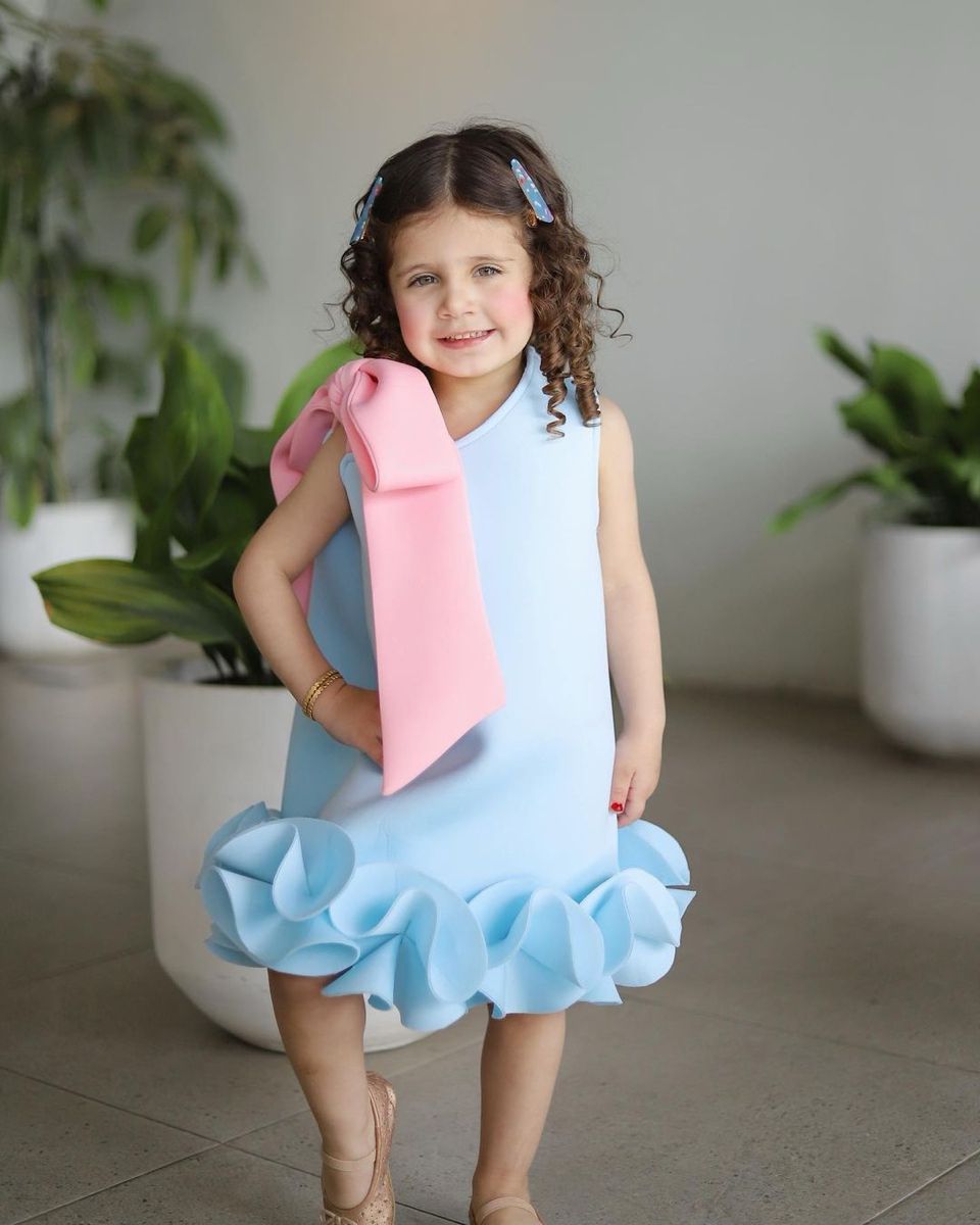 Bloom Bow & Ruffle Dress