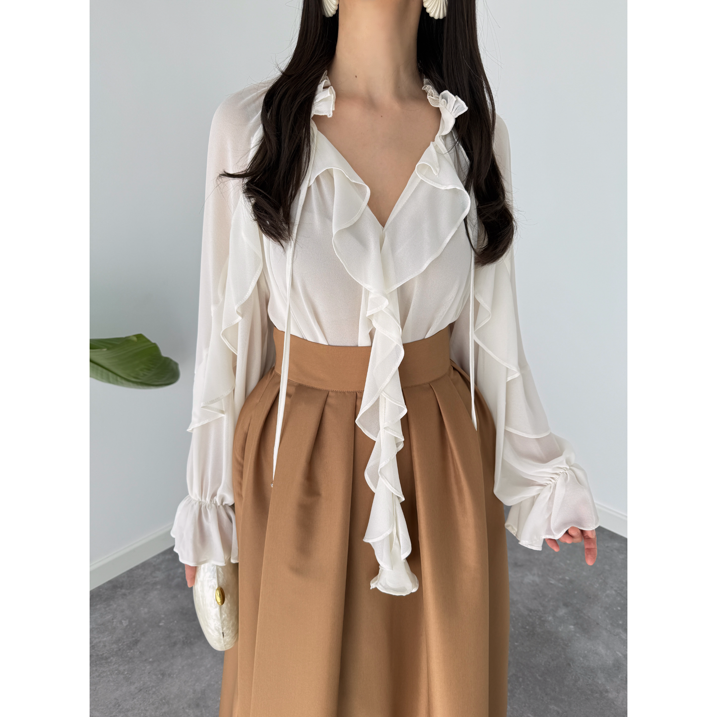 Whisper Ruffle Blouse