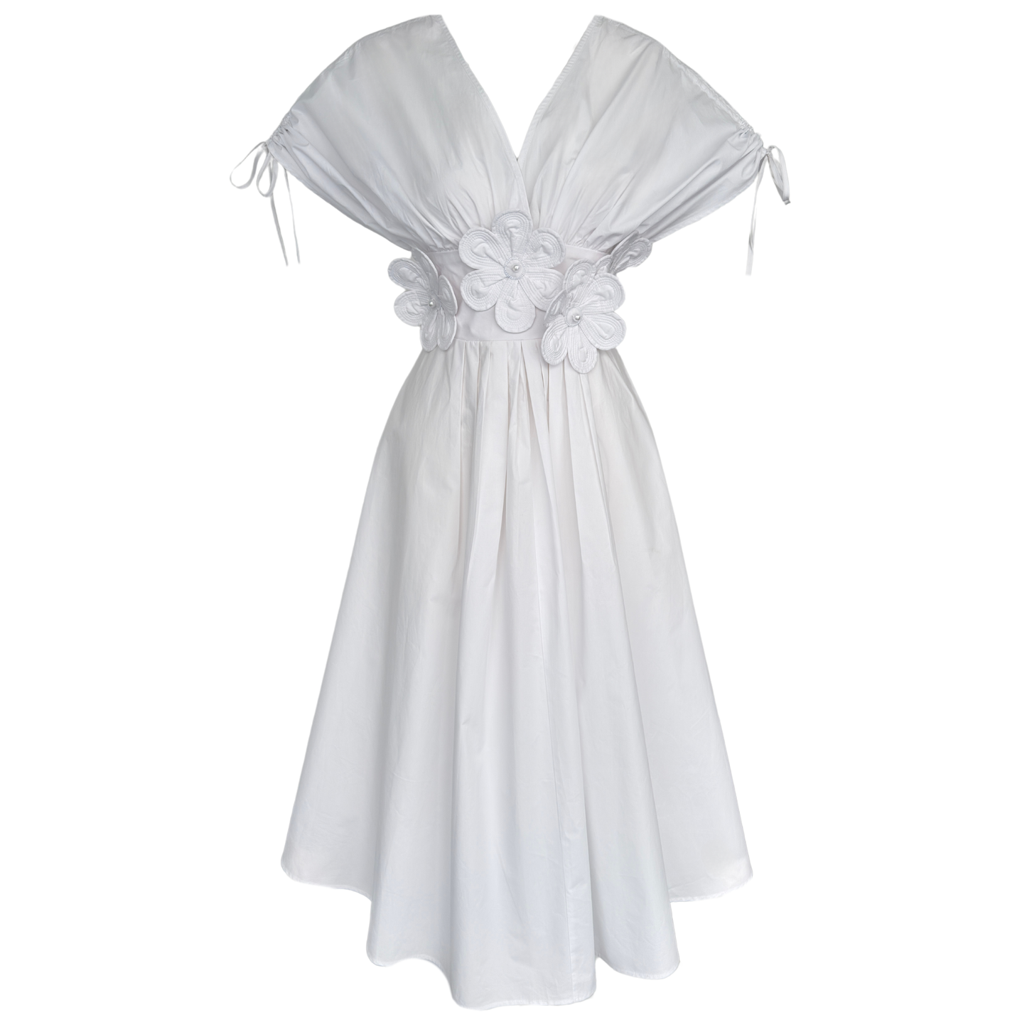 Valeria Floral Appliqué Dress
