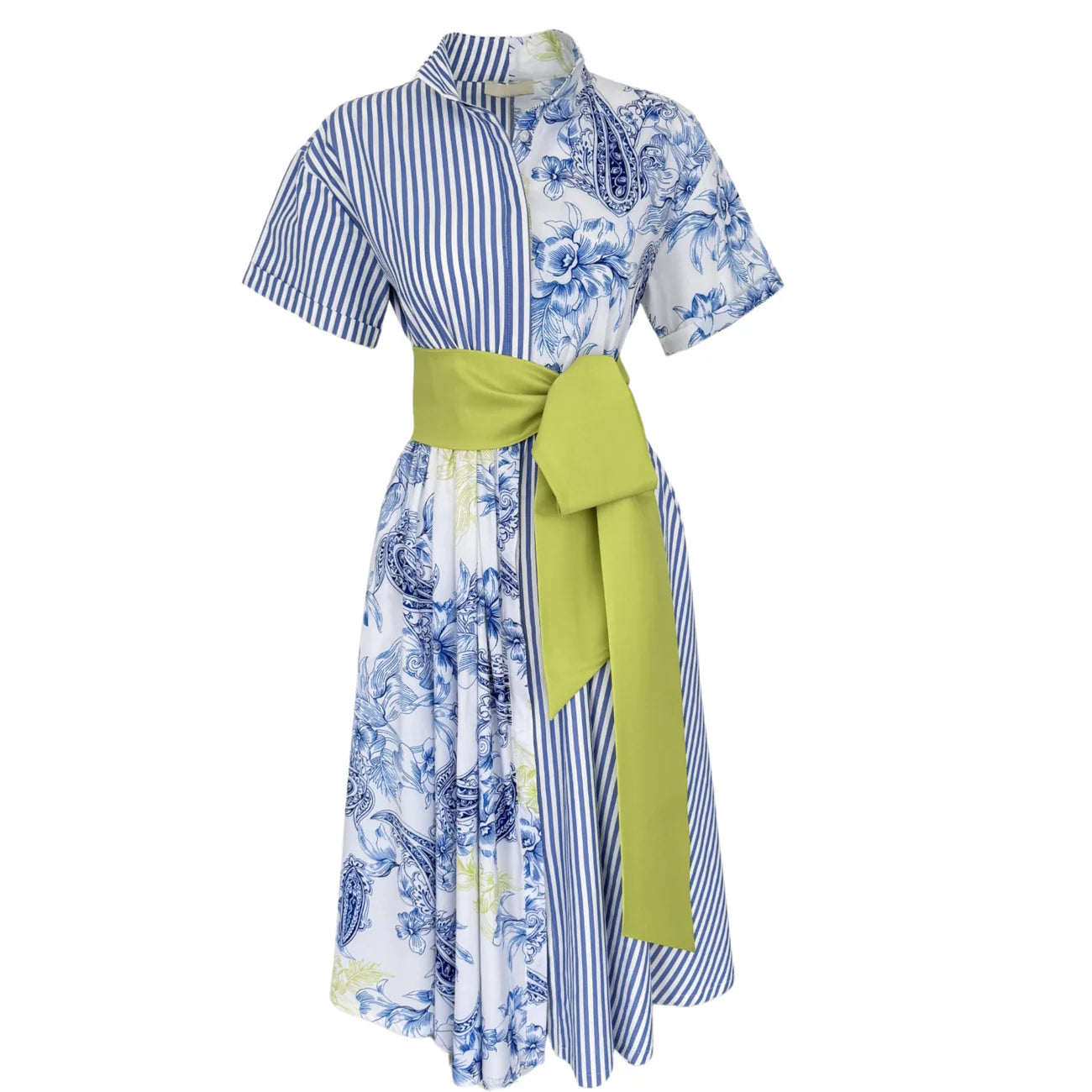 Floral Tapestry Shirt Dress