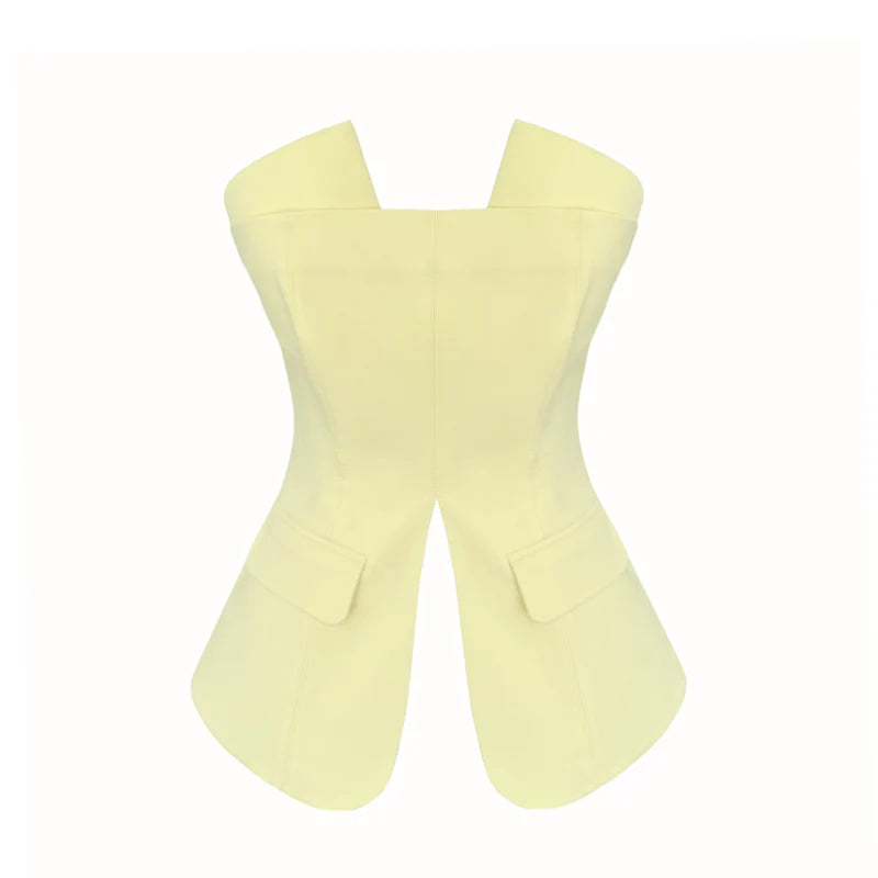 Contour Split Bustier Top