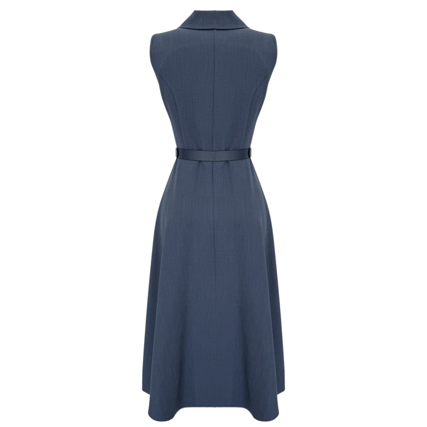 Garnet Elegance Belted Dress