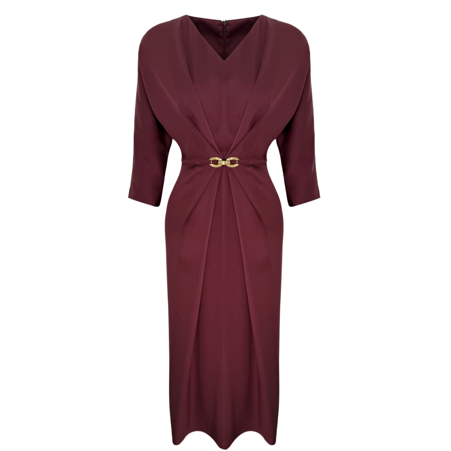 Soft Dusk Draped Midi