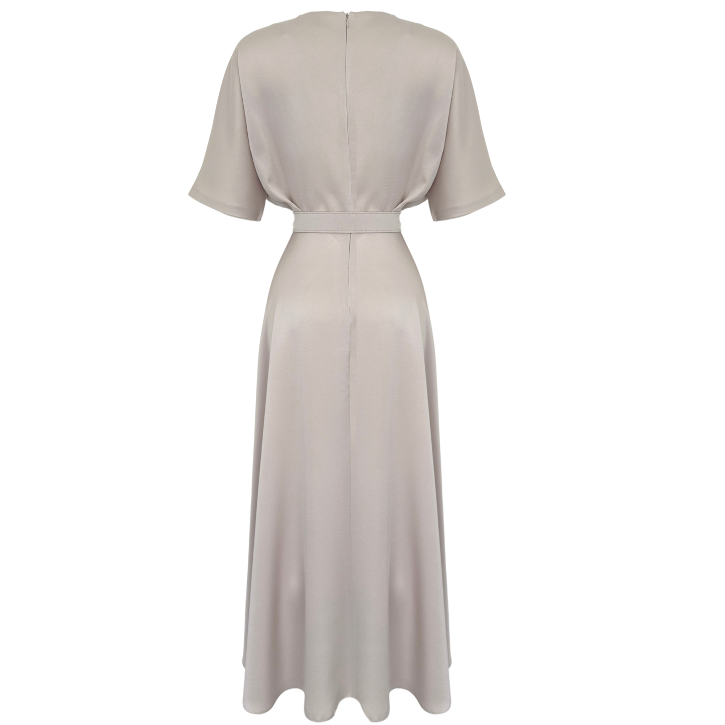 Soft Elegance Belted Dress