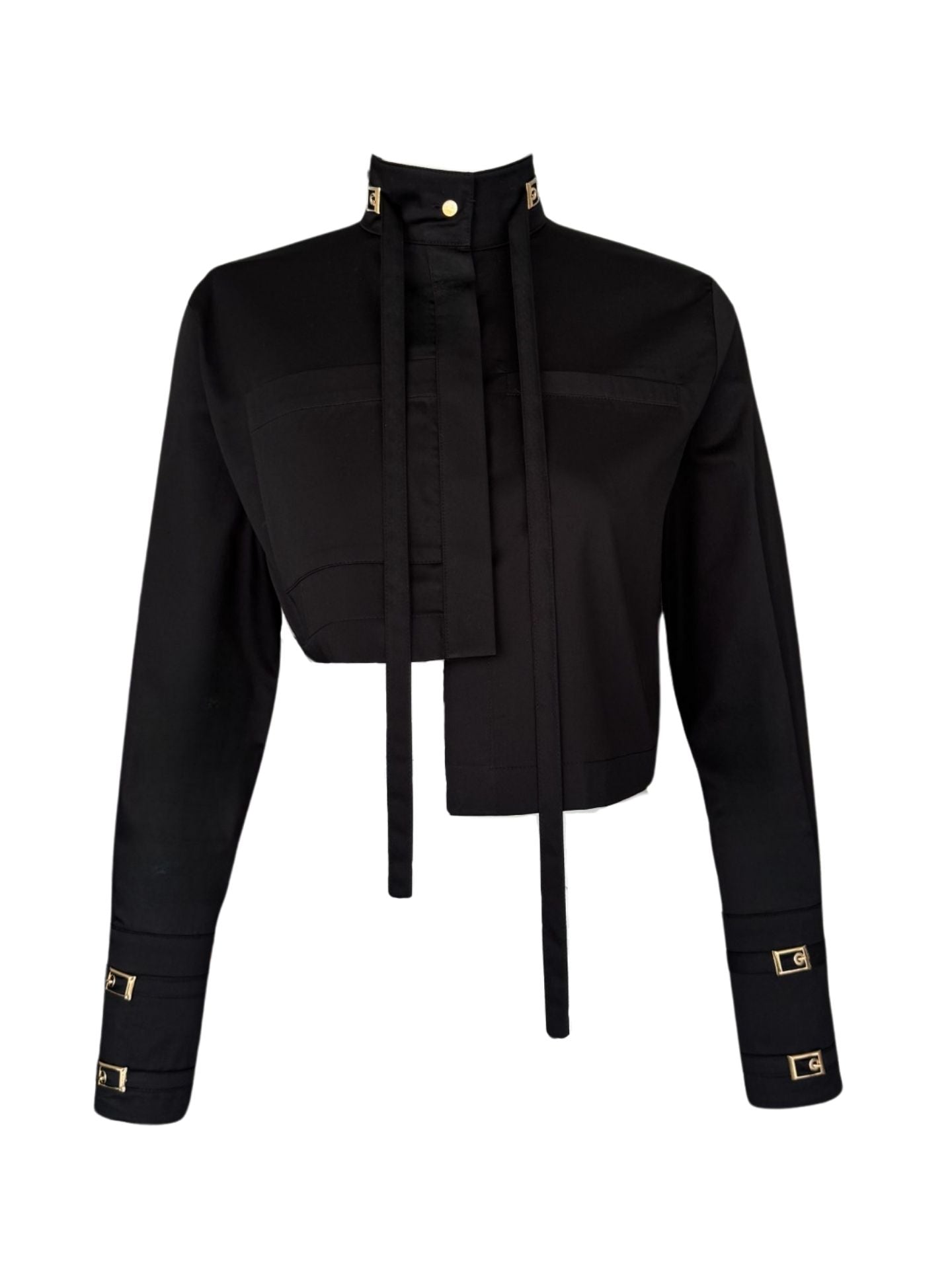 Buckle Up Cropped Shirt