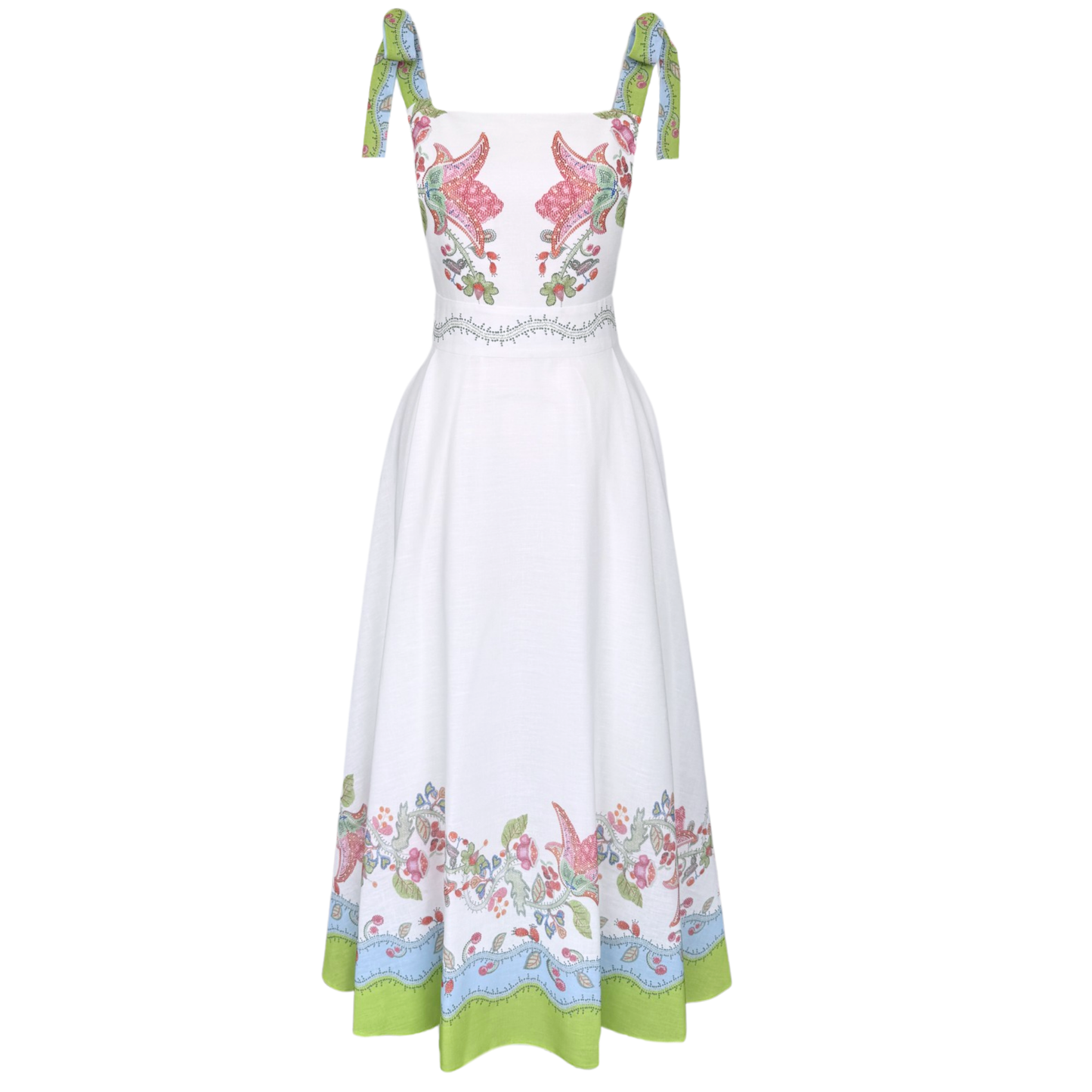 Flora Tie Maxi Dress