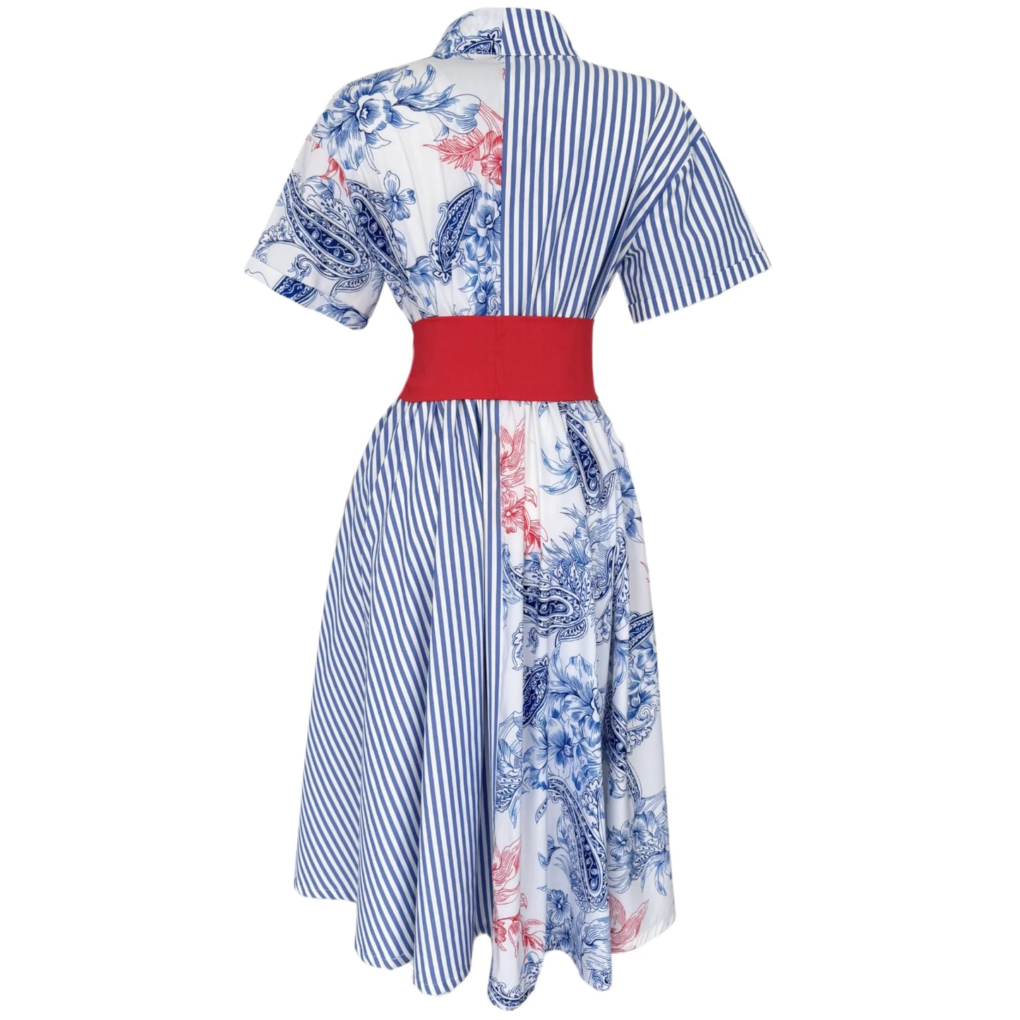 Floral Tapestry Shirt Dress