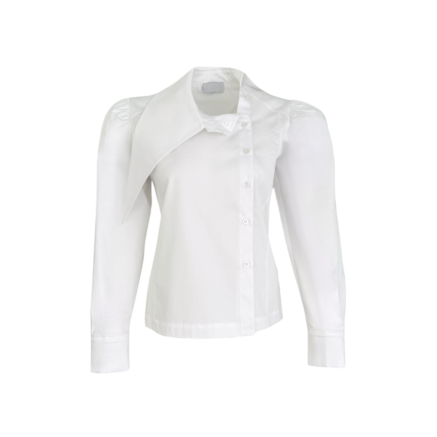 Berry Asymmetric Collar Detailed Shirt