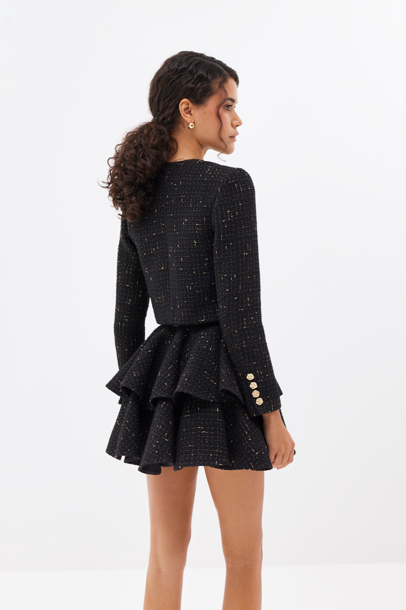 Black Tweed Co-Ord Set