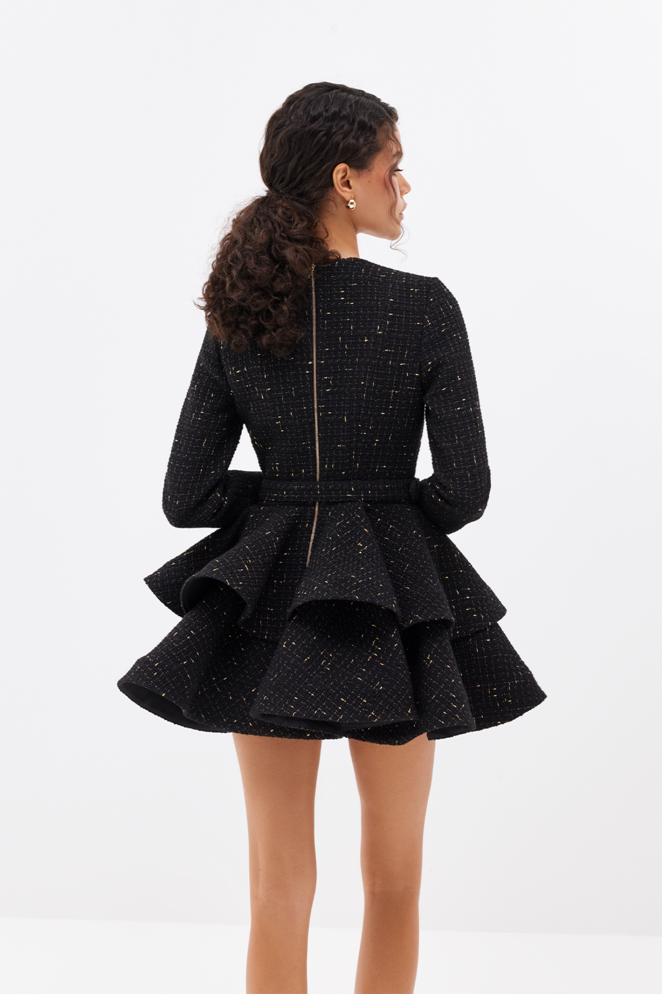 Black Tweedia Mini Dress