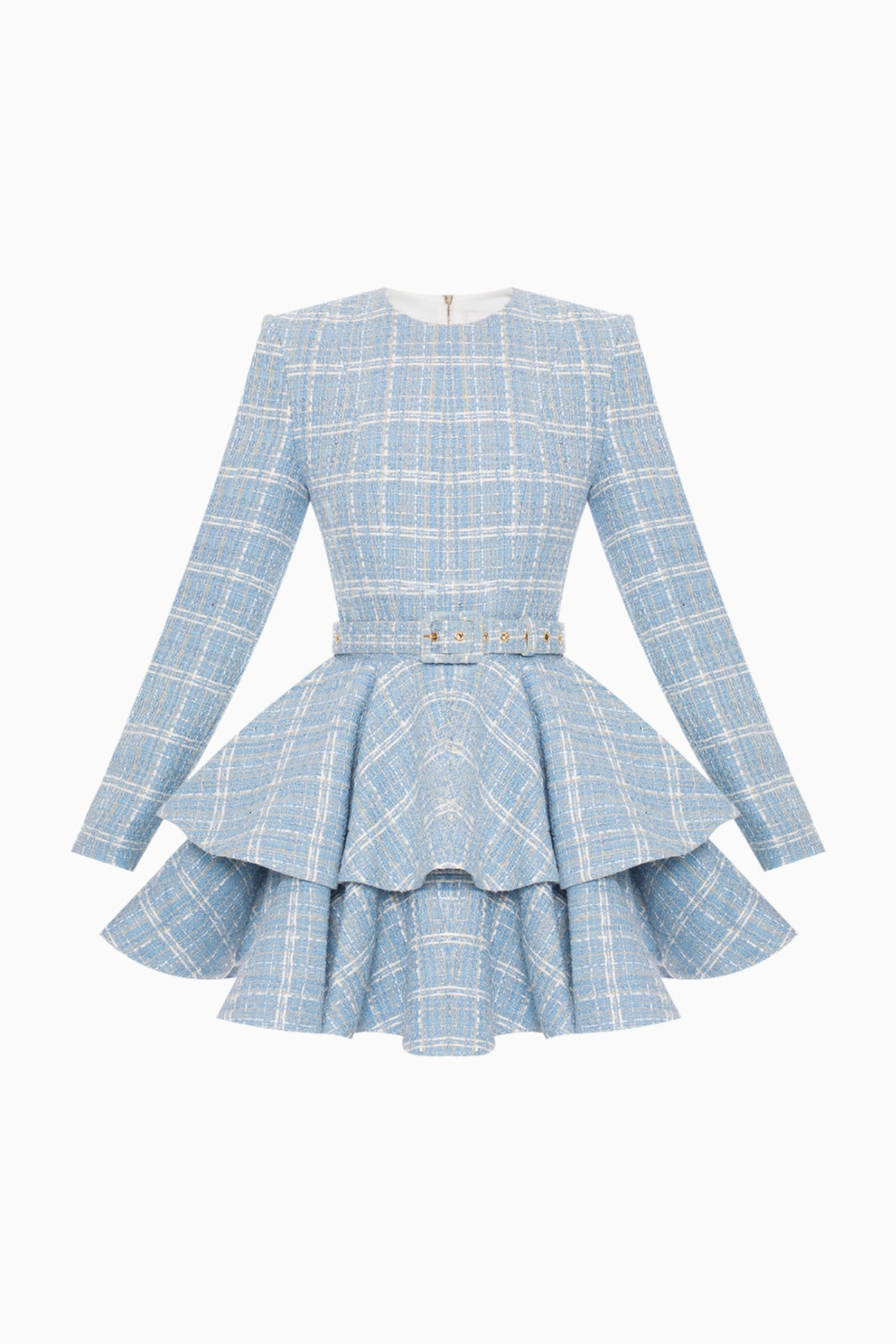 Blue Tweedia Mini Dress