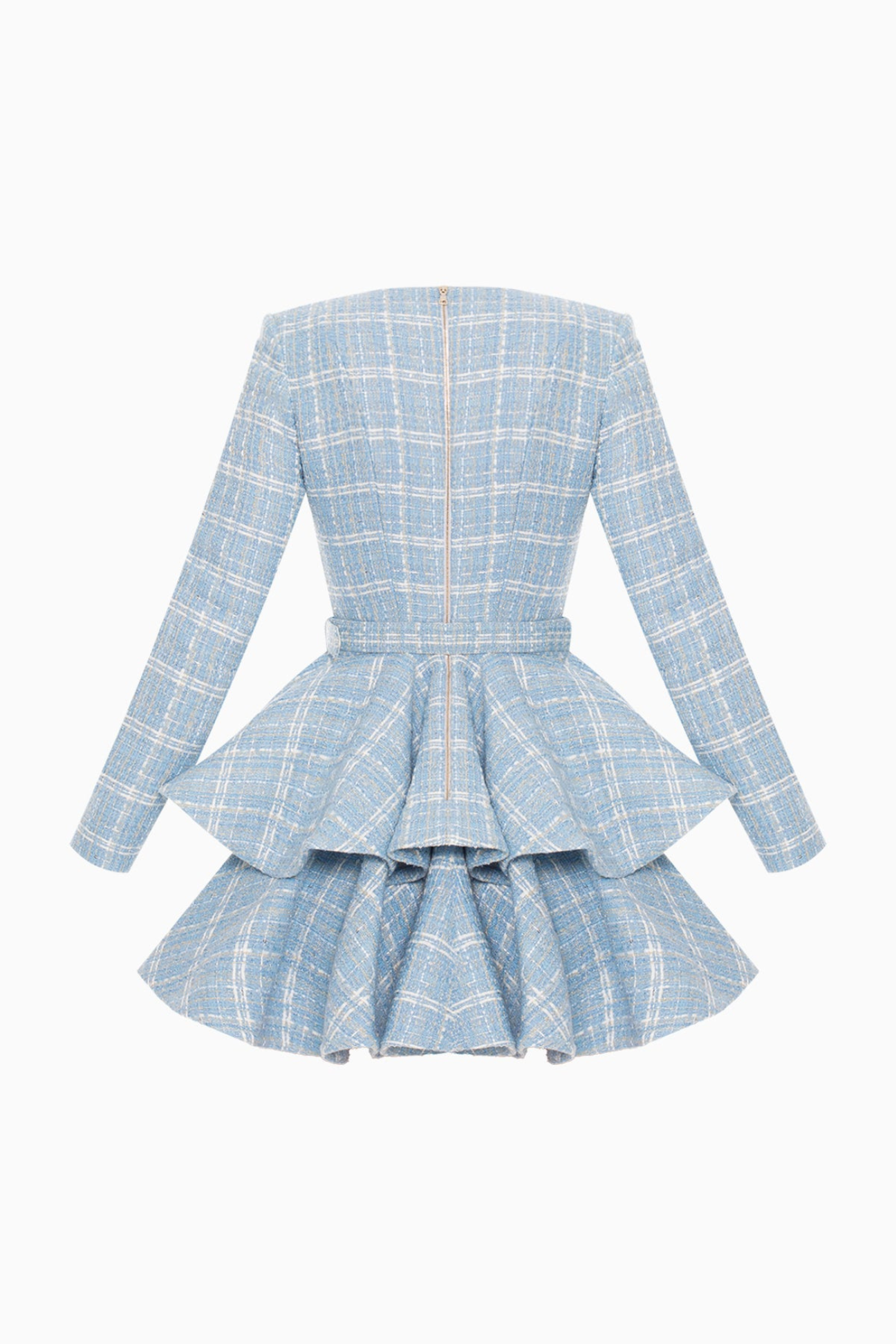 Blue Tweedia Mini Dress