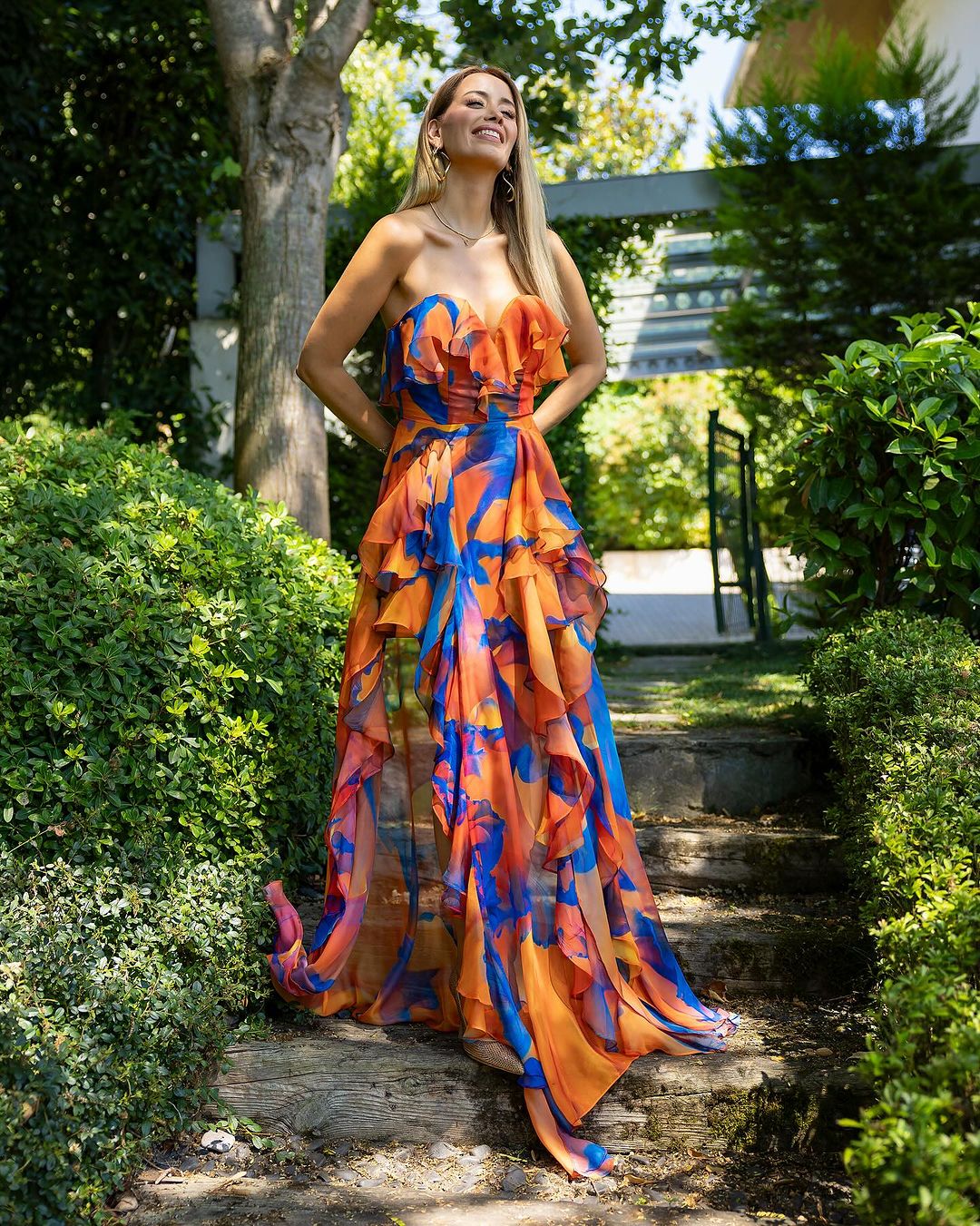 arizona maxi dress Arizona White Floral Print Maxi Dress - 18