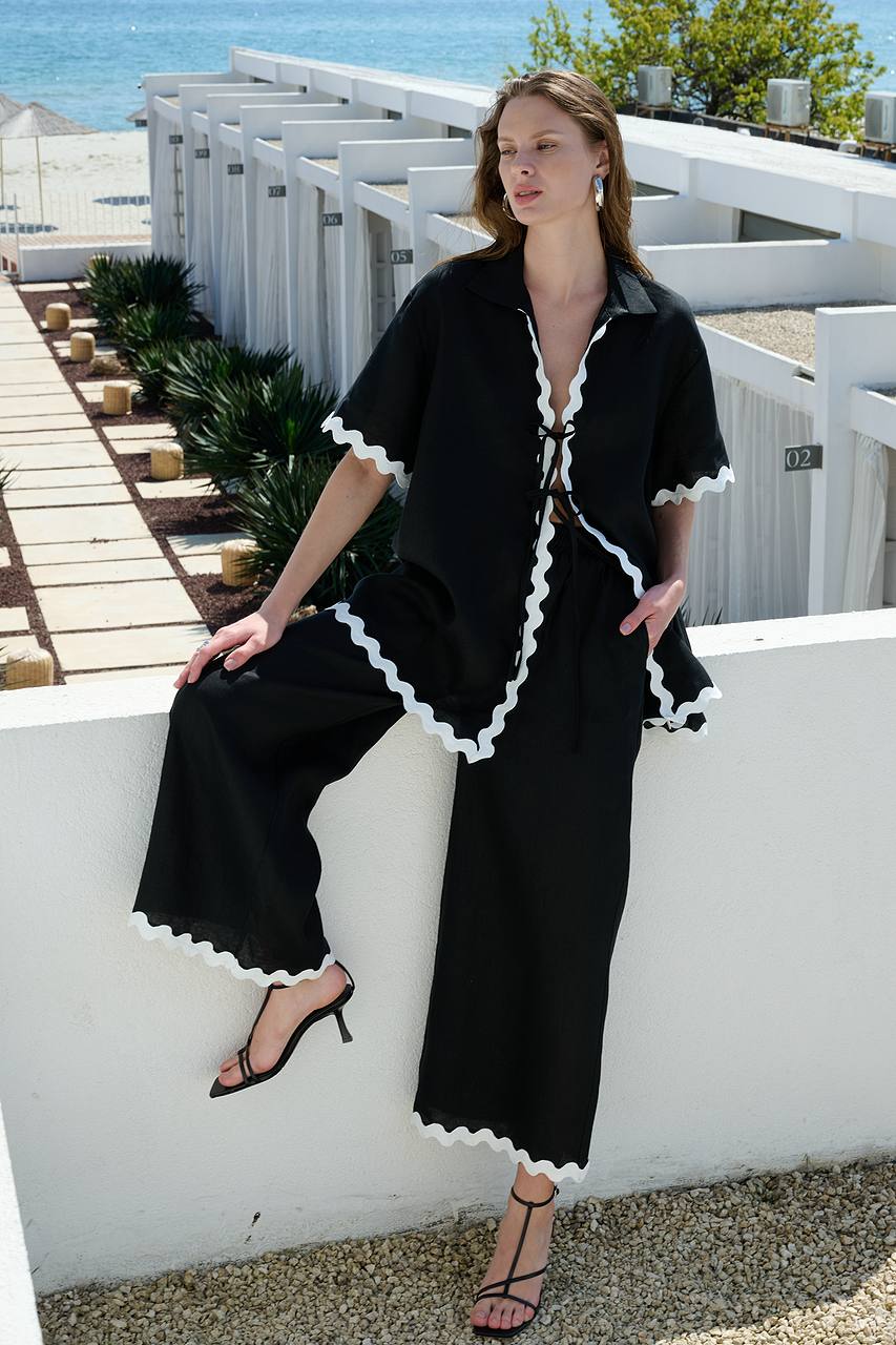 Curl Hem Co-ord Set