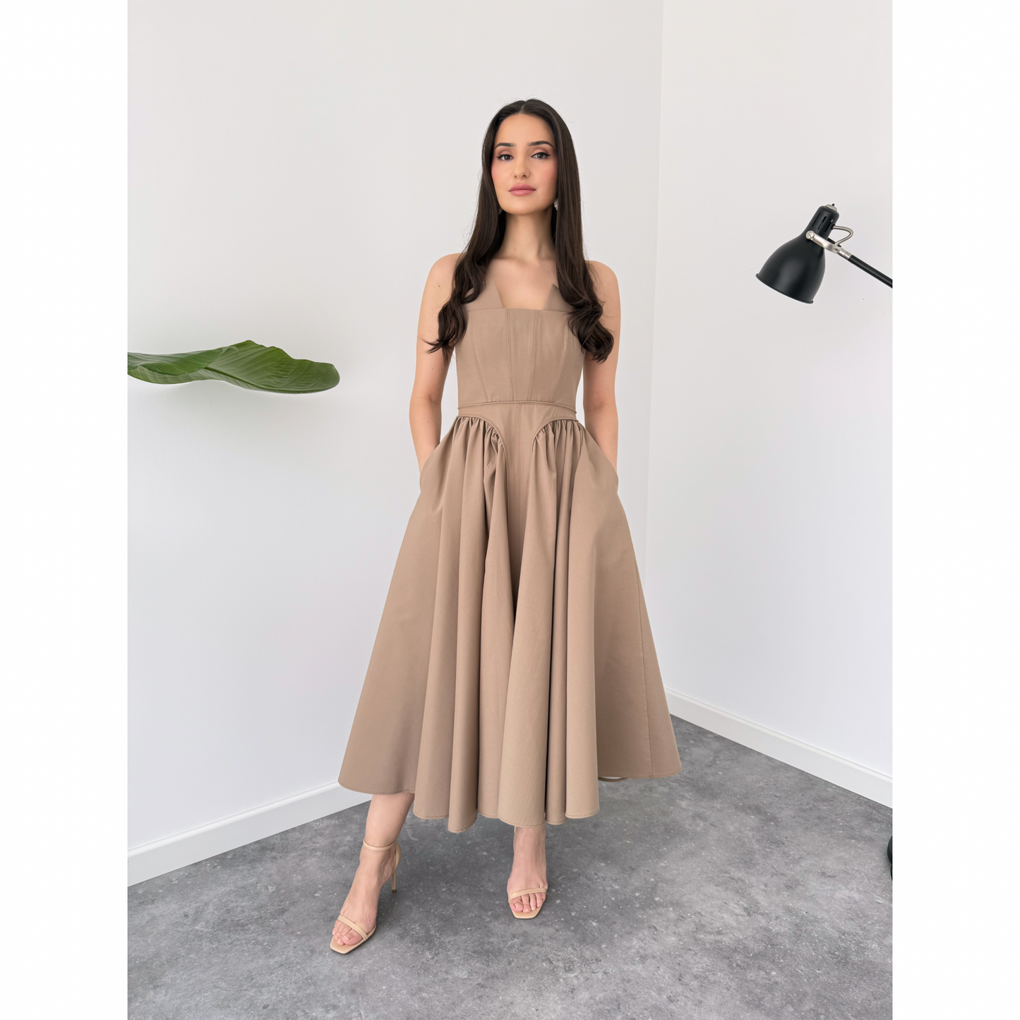 Lunaria Midi Flare Dress