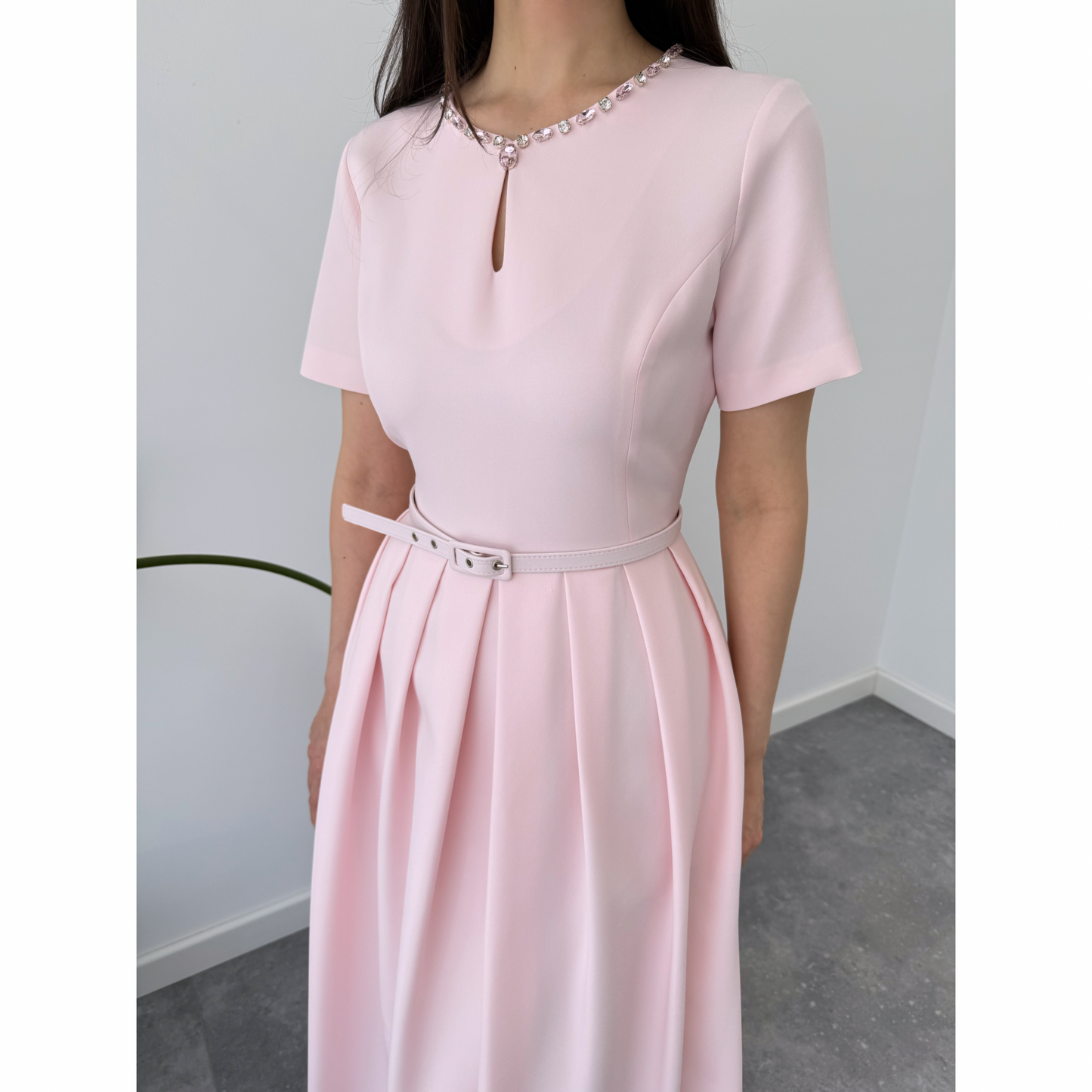 Blush Belle Midi Dress