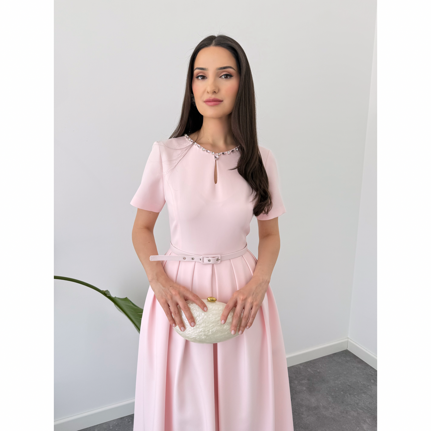 Blush Belle Midi Dress