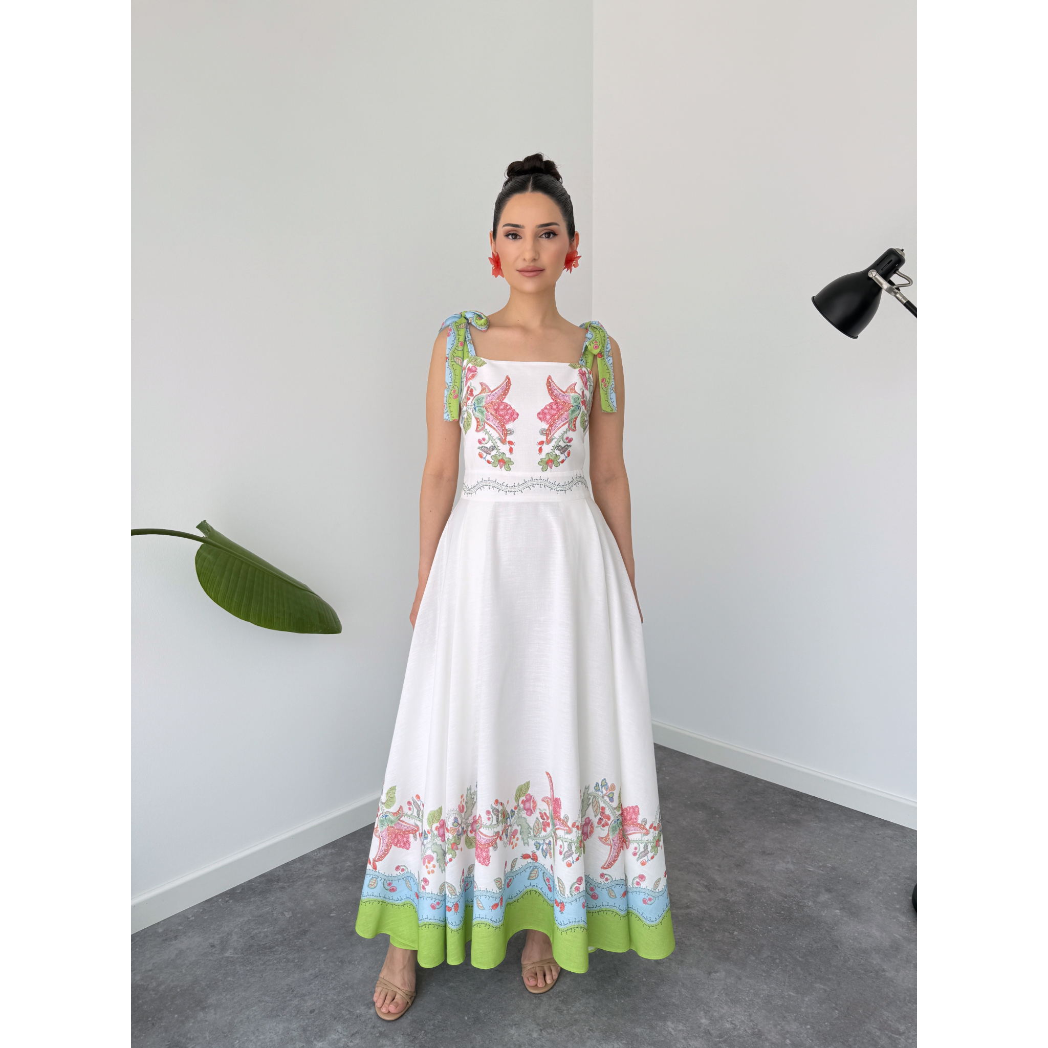 delicate flora maxi dress Flora Tie Maxi Dress – Clay and Cai