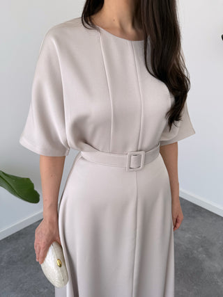 Soft Elegance Belted Dress