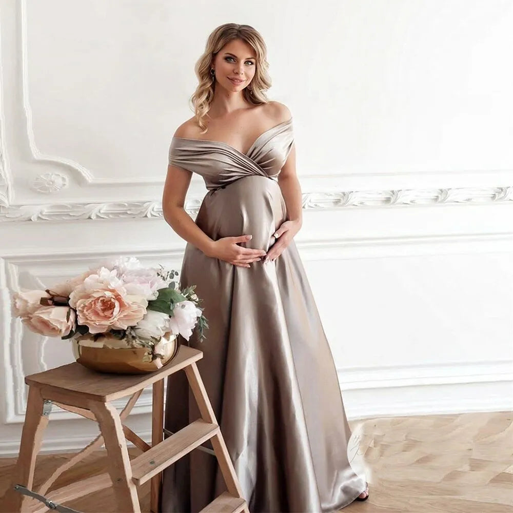 Silken Bloom Gown