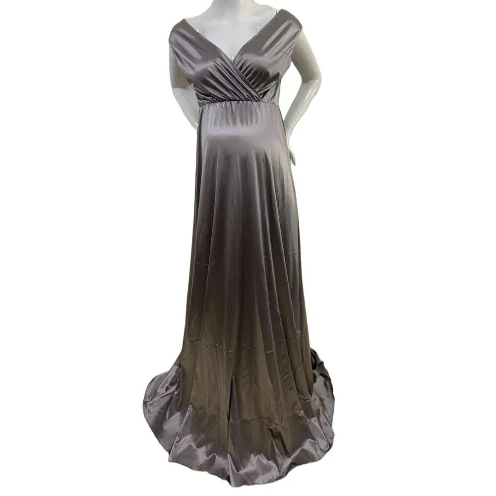 Silken Bloom Gown