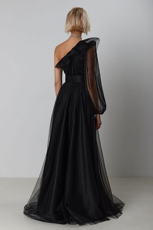 Eclipse One-Shoulder Gown