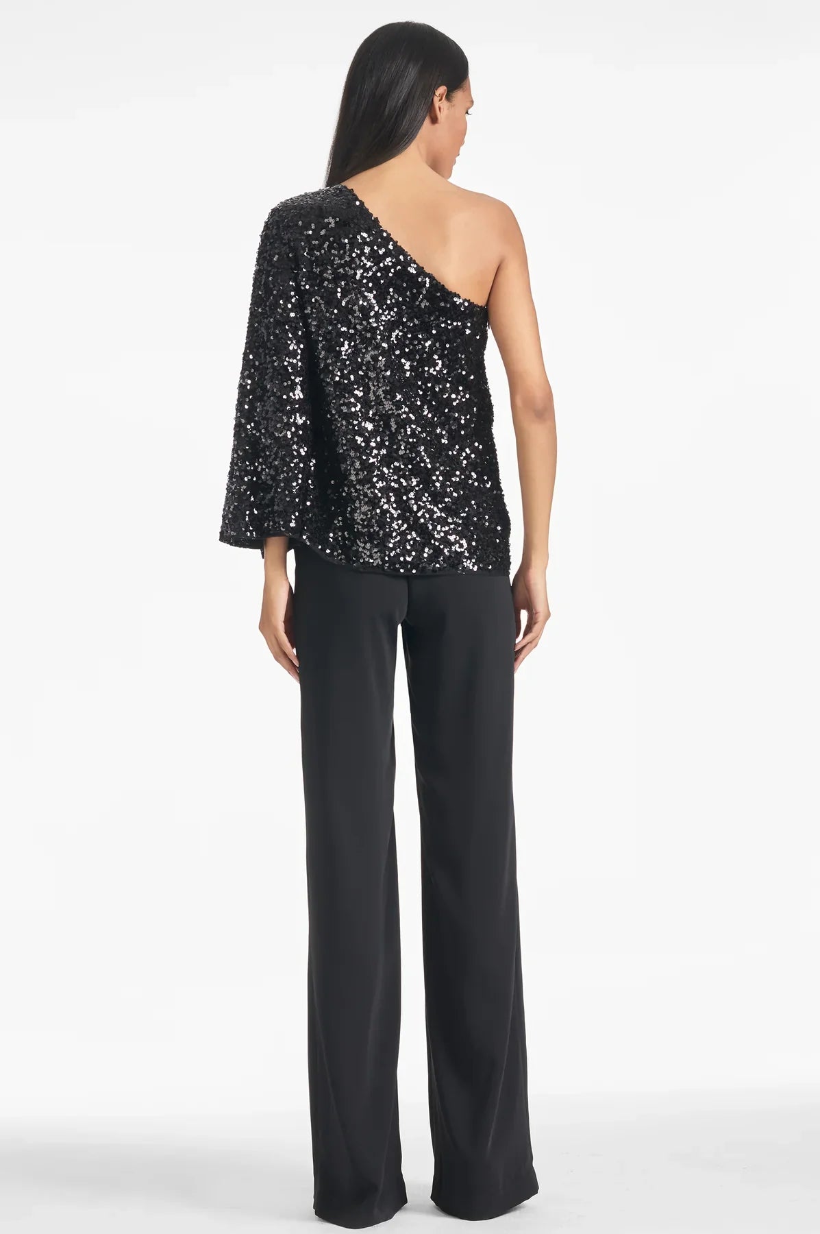 One Shoulder Sequined Set