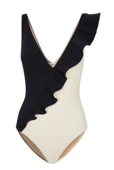 Monochrome Frill Monokini