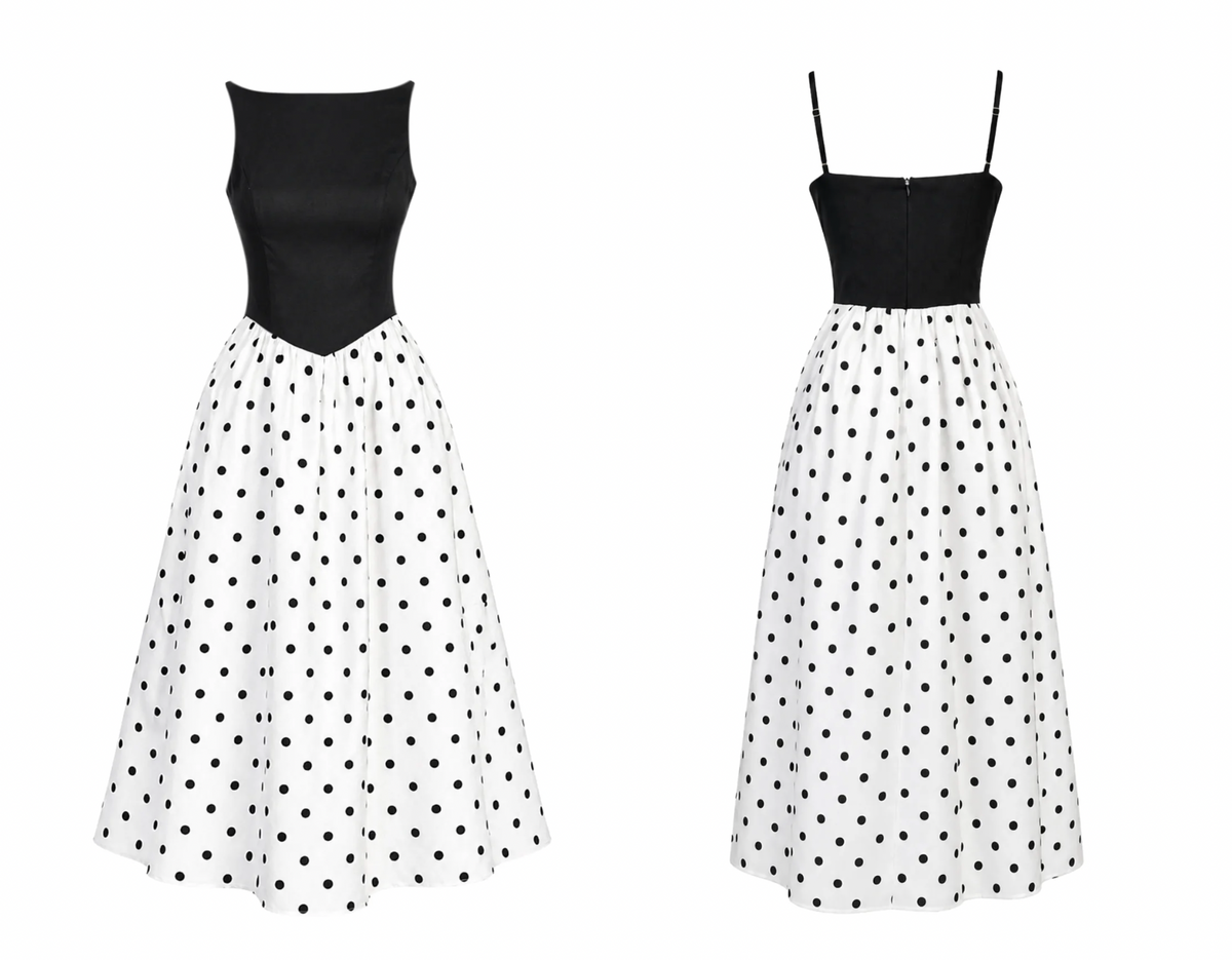 Midnight Polka Belle Dress