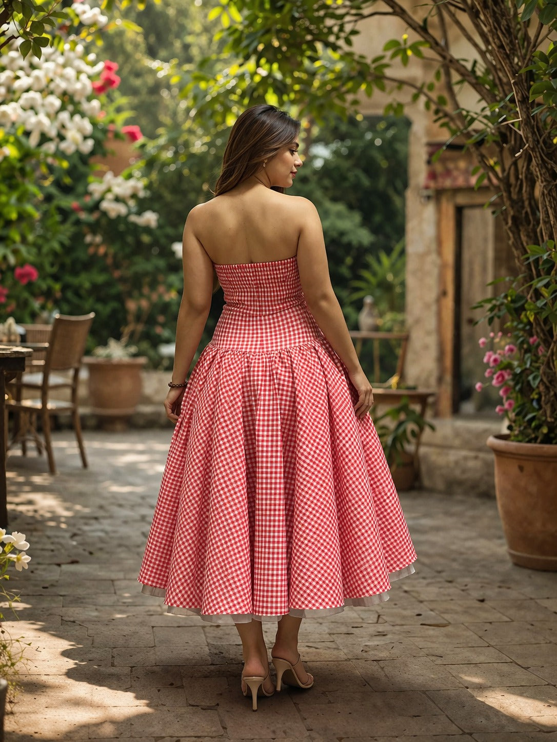Vintage Riviera Flare Dress