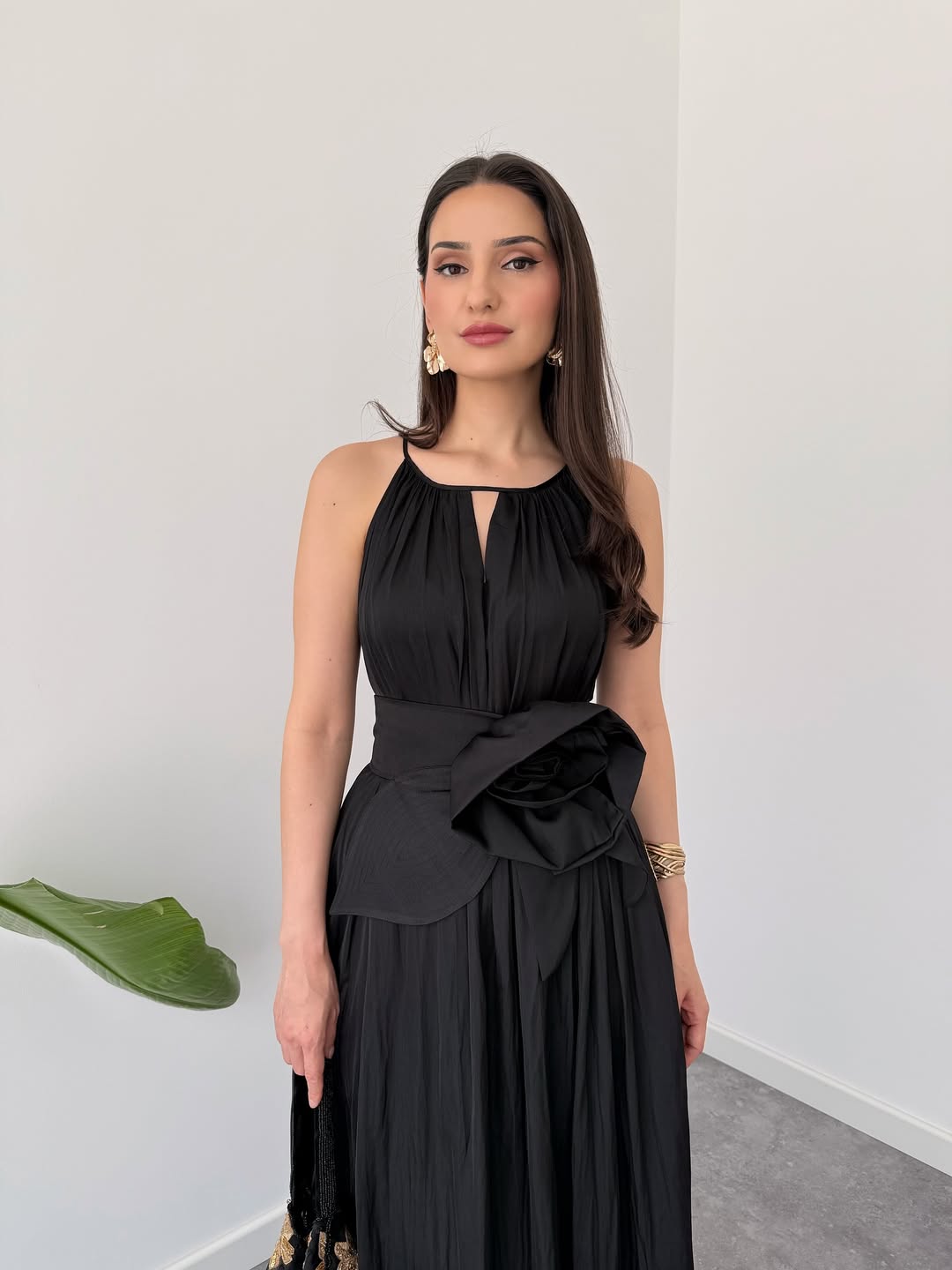 Camelia Belt Rose Dress