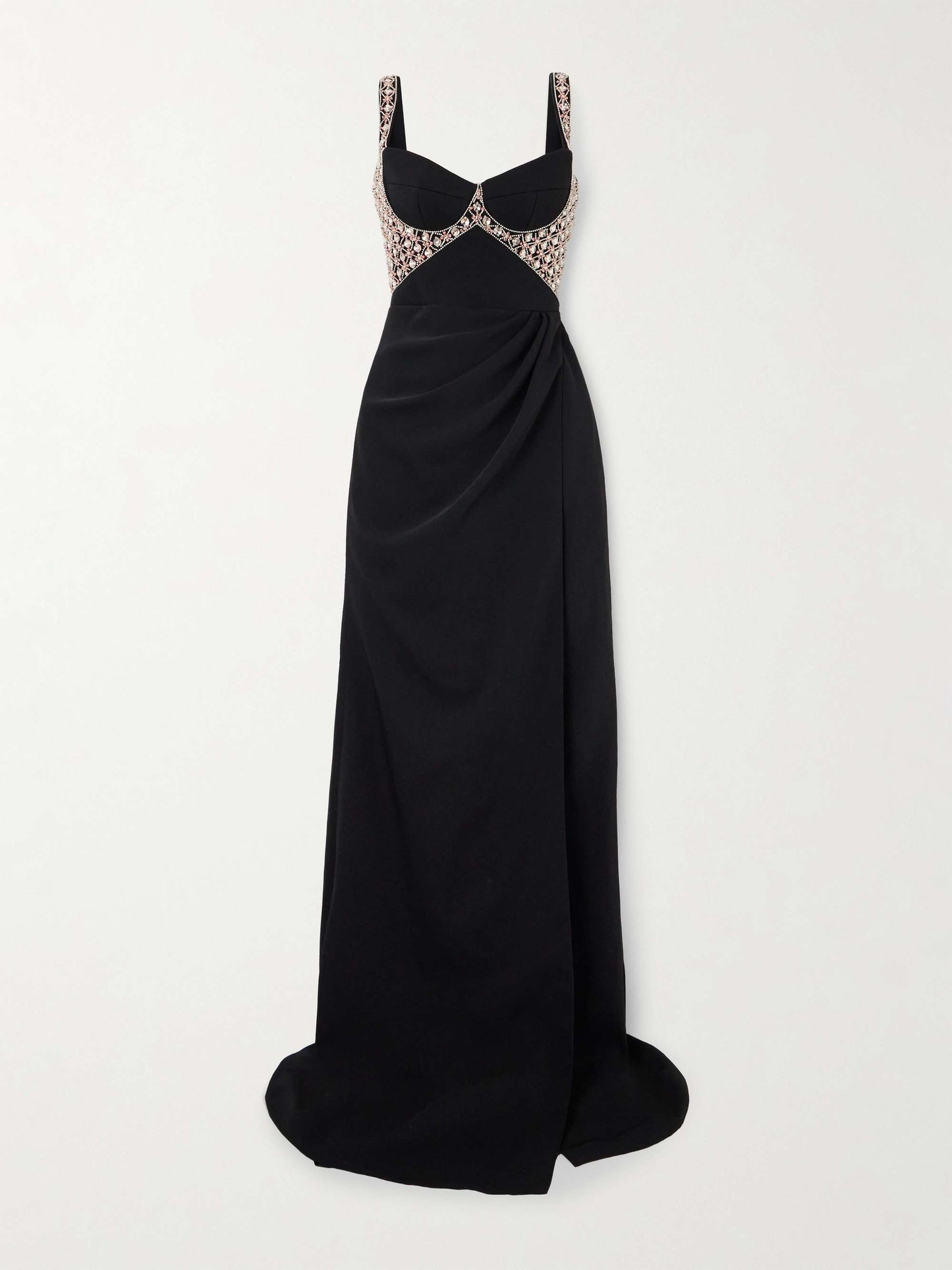 Crystal Embellished Cady Dress
