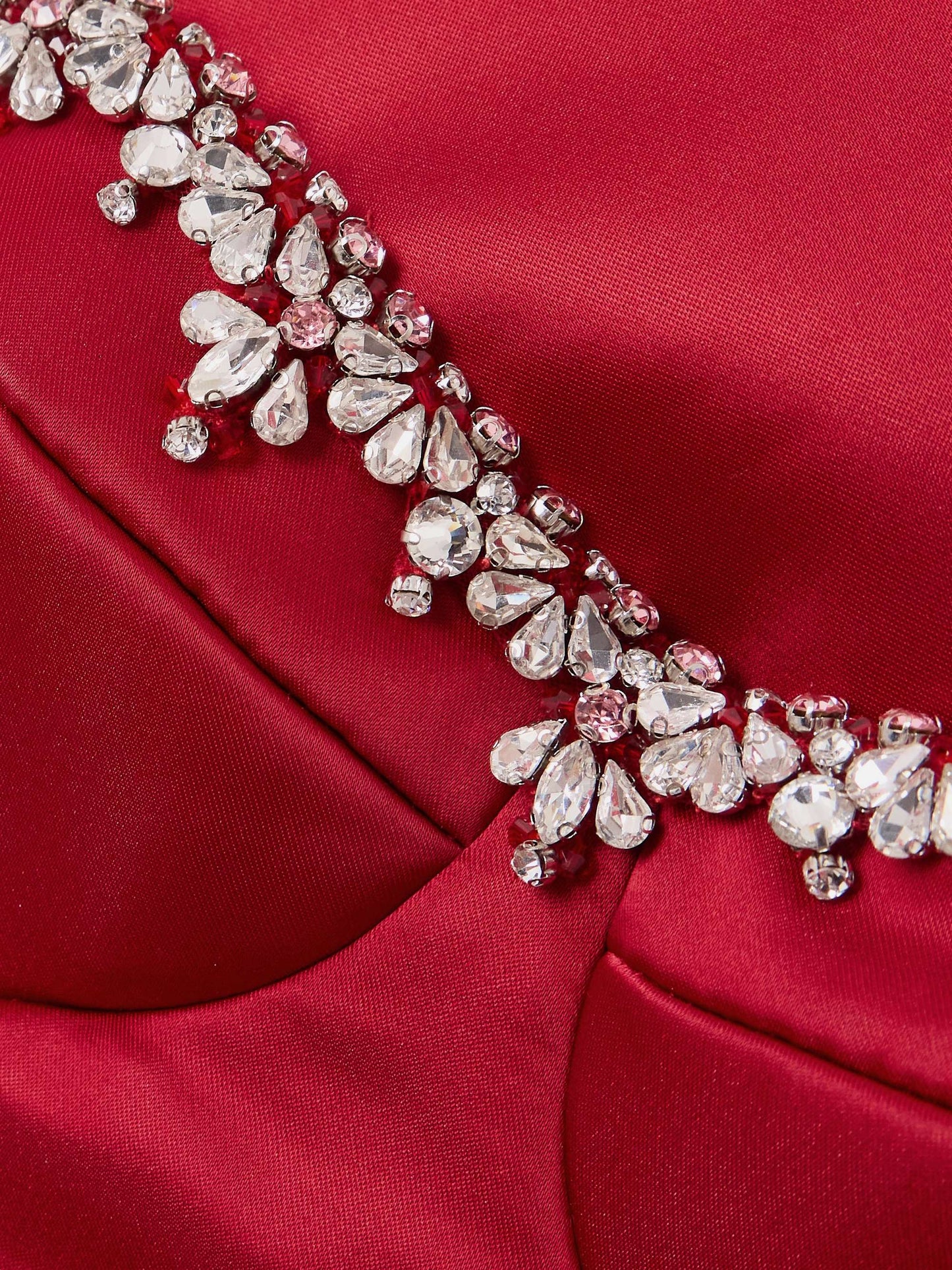 Mikado Crystal Embellished Dress