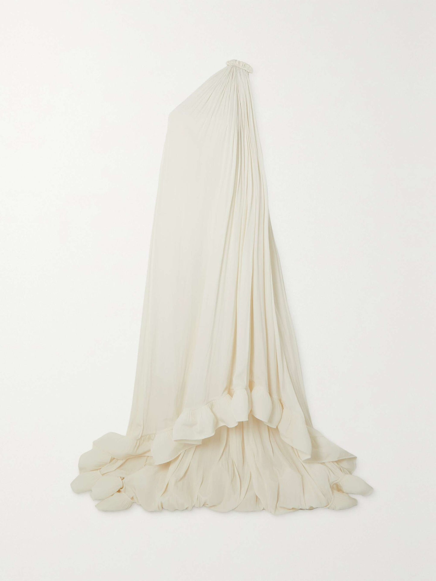 One-Shoulder Ruffled Gown