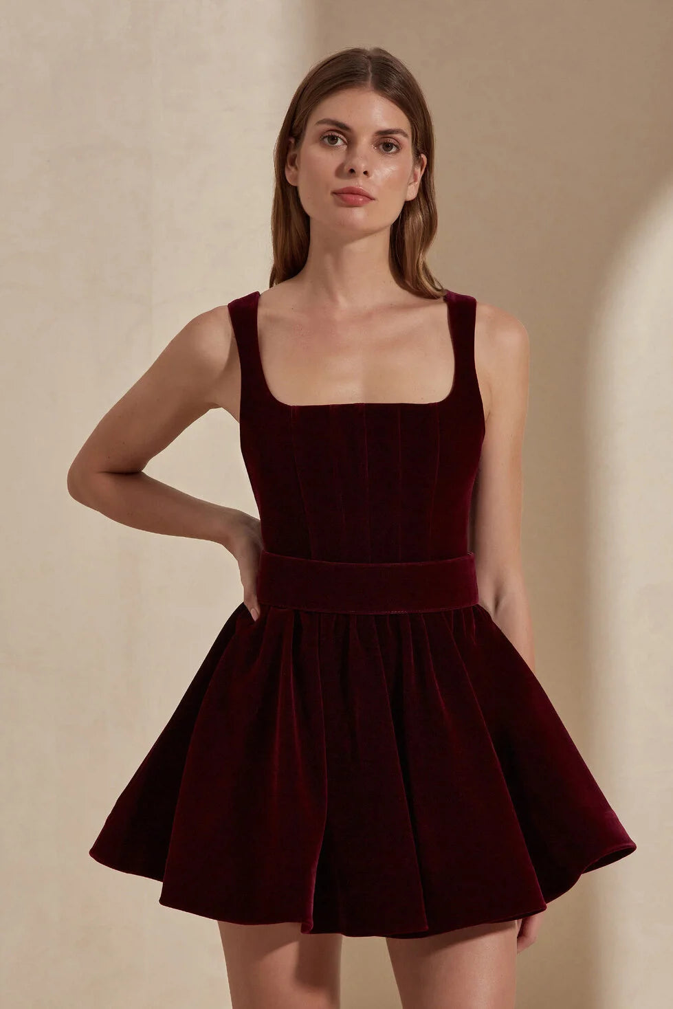 Velvet Vamp Mini Dress