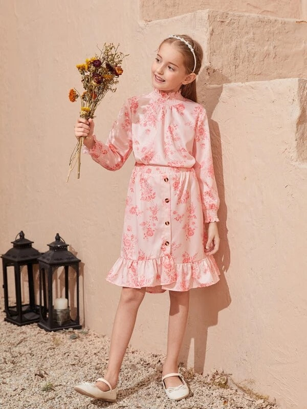 Mom + Me Floral Ensemble Dress