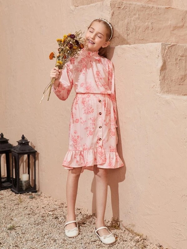 Mom + Me Floral Ensemble Dress