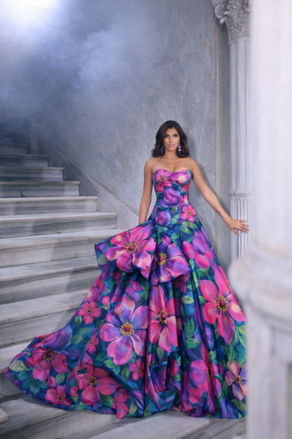 Fuchsia Jardin Ball Gown