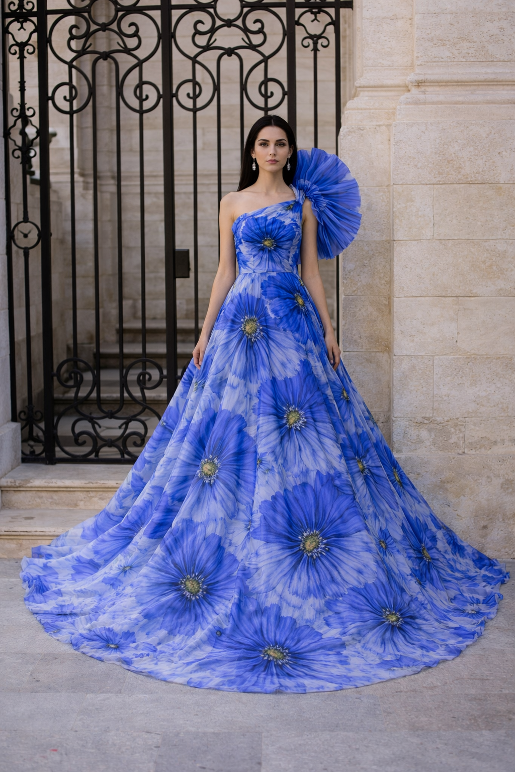 Azure Fantasy Gala Gown